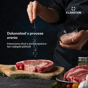Klarstein Steakhouse skriňa na zrenie mäsa, 352 L, antibakteriálna, LED, dotykové ovládanie, regulácia vlhkosti