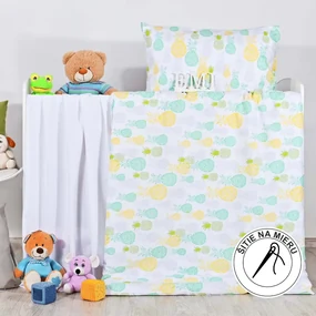 Detské obliečky Ananás EMI: Štandardný set jednolôžko obsahuje 1x 140x200 + 1x 70x90