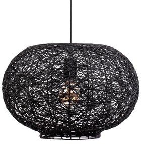 Toolight Toolight, stropné svietidlo 40cm 1xE27 APP1321-1CP, čierna, OSW-02695