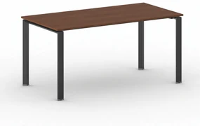 Rokovací stôl PRIMO INFINITY s čiernou podnožou 1600 x 800 x 750 mm, čerešňa