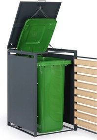 Prístrešok na popolnicu 240 l, 1160 x 695 x 800 mm, dekor dreva