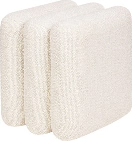 Béžový taburet z textílie buklé Radd – noo.ma