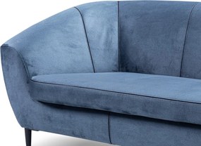 Trojmiestna pohovka Olivio, modrá látka