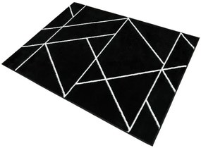 Koberec LIMA C877B čierny / biely