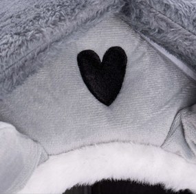 Plyšový pelech pre mačky JASPER - šedý