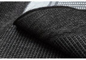 Kusový koberec Duhra čierny kruh 120cm