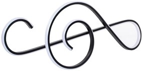 LED Luster na lanku LED/18W/230V 3000K čierna