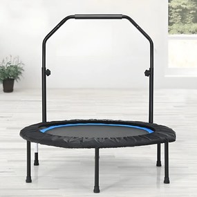 Fitness trampolína s madlom