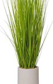 Umelá tráva v krémovom kvetináči PASTO, výška 120 cm, zelená