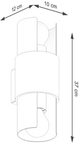 Nástenné svietidlo Flash2, 1x biele kovové tienidlo