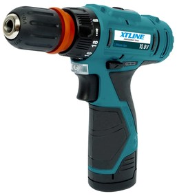 XTline Aku vŕtačka 10,8V a 2batérie a box a príslušenstvo 13 dielov