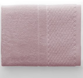 Ručník RUBRUM klasický styl 30x50 cm pudrově růžový