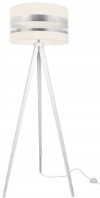Stojacia lampa Intense Chrome, 1x textilné tienidlo (výber zo 6 farieb), (výber z 5 farieb konštrukcie), (fi 35cm)