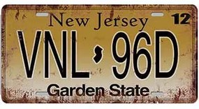 Ceduľa značka New Jersey