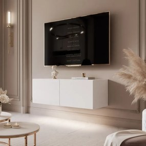 TV skrinka DOROTHY závesná 100cm biela matná