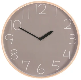Nástenné hodiny Simplex sivá, pr. 32 cm, MDF