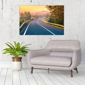 Obraz - Cesta pri východe slnka (90x60 cm)