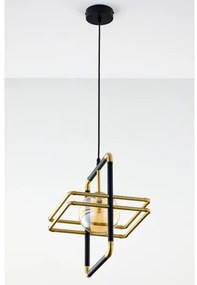 Jupiter 2025 - Luster na lanku FIORI 1xG9/10W/230V čierna/zlatá/béžová