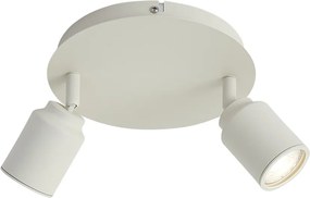 Moderné kúpeľňové bodové svietidlo béžové 2-svetlá IP44 - Ducha