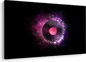 Obraz - Vinylová doska v ružovo-fialových (90x60 cm)
