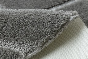 Kúpeľňový koberček SUPREME LINES línie, sivý kruh