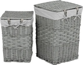 Set dvoch košov na prádlo sivý PRN2016 GREY (2 ks)