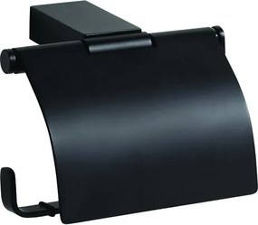 Bemeta Design NERO: Držiak toaletného papiera, s krytom - 135012010