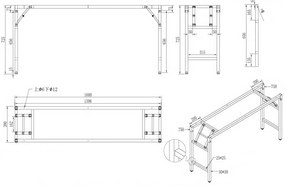 Konferenčný stôl FAST READY so striebornosivou podnožou 1700 x 500 x 750 mm, dub prírodný