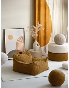 Hnedý detský sedací vak z textílie buklé Chair – Wigiwama