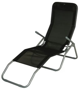 Lehátko JAMAICA, čierna (140 x 60 x 95 cm)