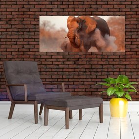 Obraz - Veľký slon africký (120x50 cm)