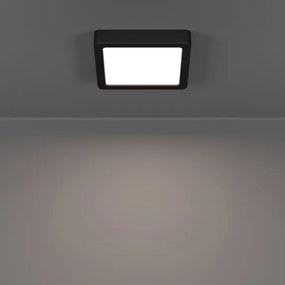 Eglo 901328 - LED kúpeľňové stropné svietidlo FUEVA LED/7W/230V 15x15 cm IP44 čierna