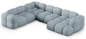 Svetlomodrá rohová pohovka (ľavý roh/do tvaru "U") Loretto – Cosmopolitan Design