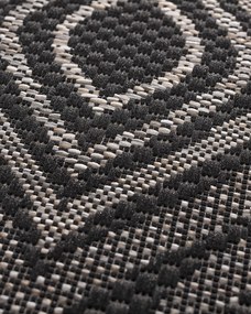 Koberec Breeze black/ clif grey 120 x 170 cm