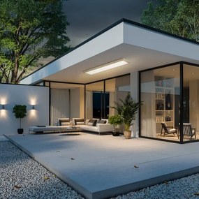 Brilagi-LED Stmievateľné kúpeľňové svietidlo FRAME SMART LED/50W/230V 120x30 IP44 + diaľkové ovládanie