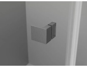 Mexen Lunar, výklopný sprchový kút pravý 70 x 70 cm, 8mm číre sklo, profil grafit brúsený, 834-070-070-66-00-P