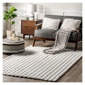 Biely prateľný koberec 150x230 cm Bubble White – Mila Home