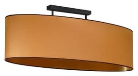 Duolla - Prisadený luster OVAL VEGAN 2xE27/15W/230V hnedá