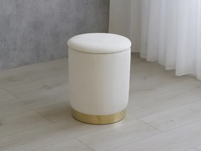 CH Taburetka s úložným priestorom Lena - krémová