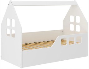 Detská domčeková posteľ KIDHOUSE - sonoma - pravá - 160x80 cm