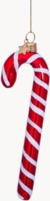 Ručne fúkaná vianočná ozdoba Candy Cane