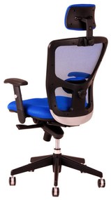 Kancelárska stolička na kolieskach Office Pro DIKE SP – s podrúčkami a opierkou hlavy Červená DK 13