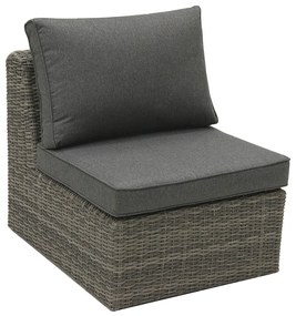 Deokork Ratanový stredový diel BORNEO LUXURY (sivá)