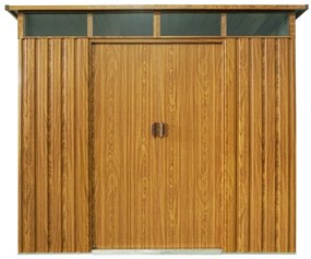 Záhradný domček BestBerg ZDSL-4D / 4,6 m² / 238 x 194 x 202 cm / červené drevo / hnedá
