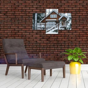 Obraz - Drevená chata (90x60 cm)