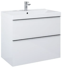 Elita Look, závesná umývadlová skrinka 80x45 cm 2S, biela lesklá, ELT-167081