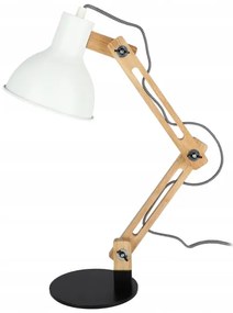 Stolná lampa 1xE27/40W/230V biela/čierna