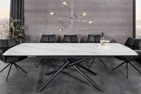Rozkladací jedálenský stôl Mikado 46495 180/230x90cm Ceramik white marble  - Komfort-nábytok