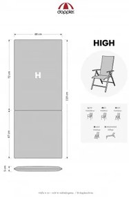 Doppler HIT UNI 9827 vysoký - poduška na stoličku a kreslo