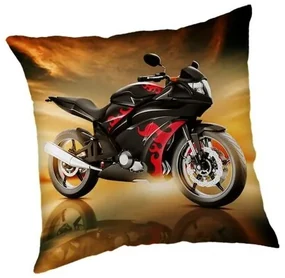 Jerry Fabrics Vankúšik Motorka red, 40 x 40 cm